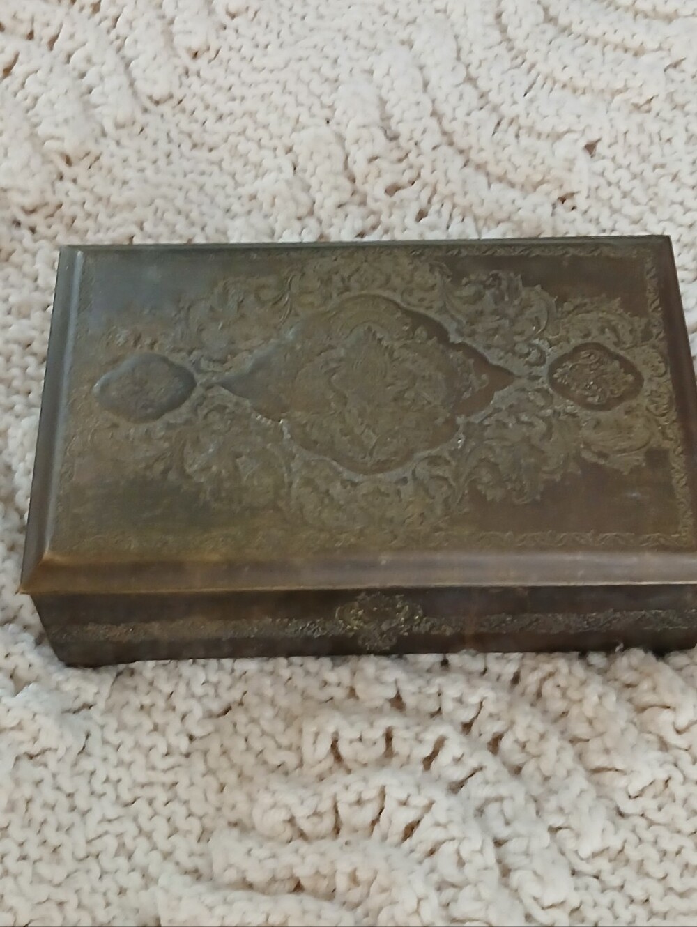 Vintage Persian Repousse Engraved Box